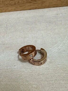 Rose Gold Hoop Earrings